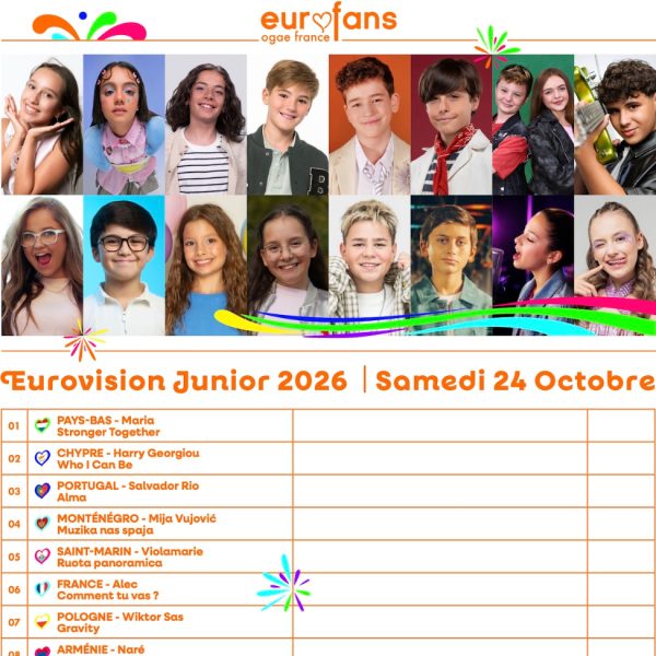 Feuille de vote JESC26